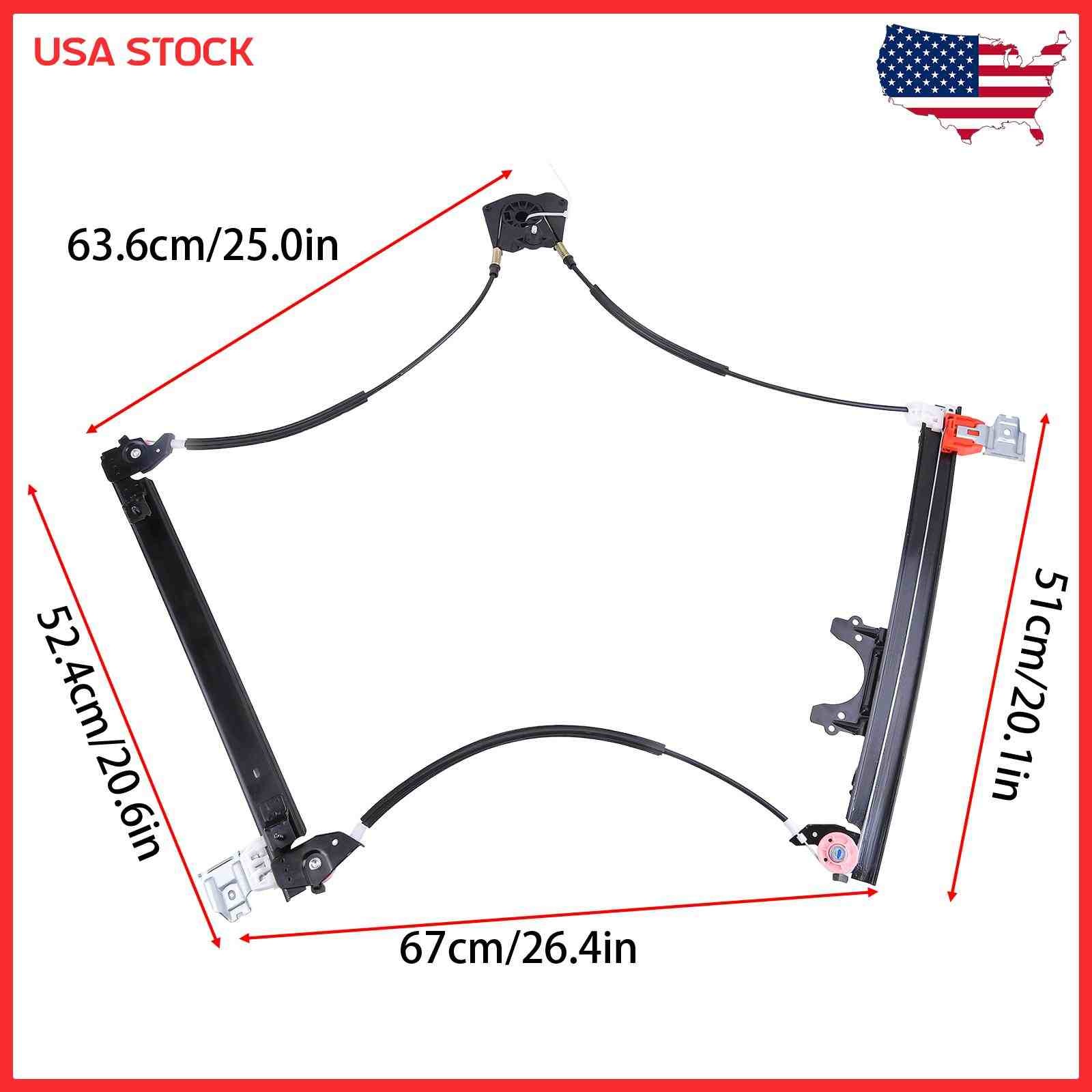 66944900 Window Regulator Replacement For Maserati Quattroporte 2003-2004 3.2L