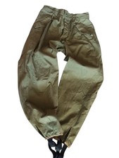 COMBAT TROUSERS VINTAGE 80S ITALIAN ARMY TG S PANTALONI MILITARI CON ELASTICO EI