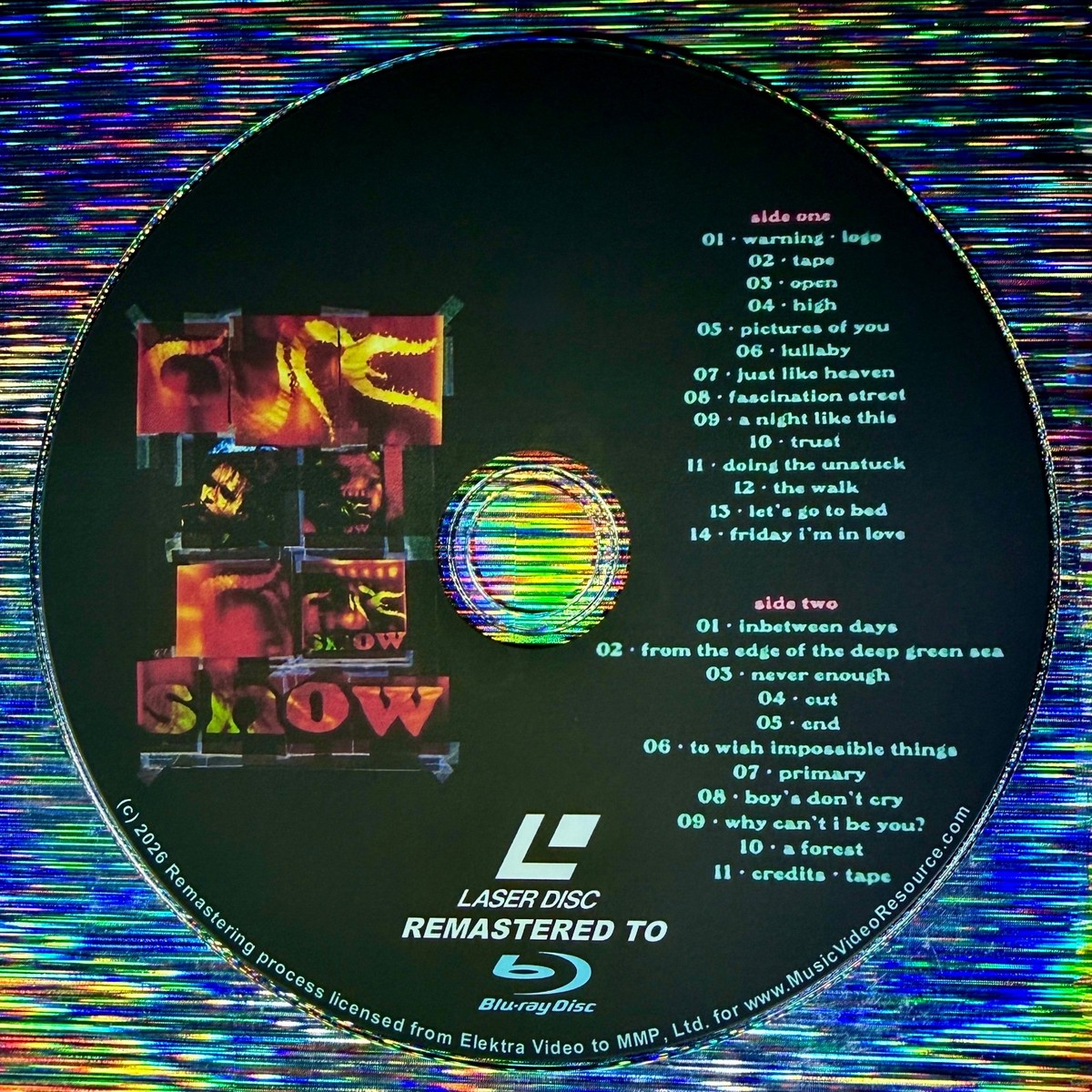The CURE show (1993) (2026 Remaster LaserDisc to BLU-RAY) WISH
