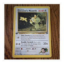 Wizards of the Coast Giovanni's Meowth Gym Challenge 43/132 1st Ed Unc Eng on eBay