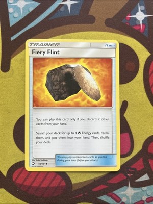 Pokemon Fiery Flint 60/70 - Non Holo - Excellent - SM Dragon Majesty