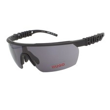 Hugo Boss 1284/S 807 Matte Black Men's Sports Wrap Sunglasses 99-01-120 W/Case