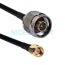 SMA Male to N Male Plug Antenna Extension Adapter Lot RF Pigtail RG58 Coax Cable