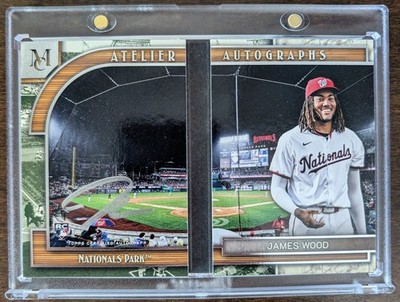 2025 Topps Museum Atelier Autograph Booklet RC 10/50 James Wood Nationals