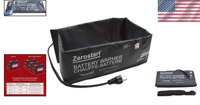 120V/80W Electric Battery Heater Wrap - Ideal for Quick Starts in