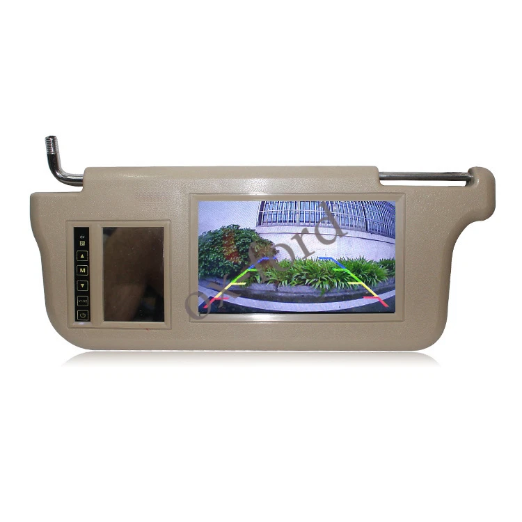 A pair 7" Car LCD Rear View Mirror Screen Monitor DVD/VCD/GPS/TV Sun Visor ， - Image 2 of 3