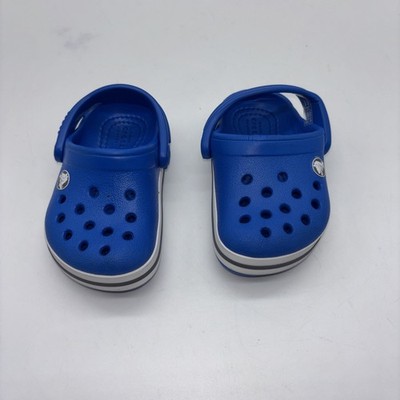 Crocs Classic Clogs Baby Shoes, Blue, Size 4