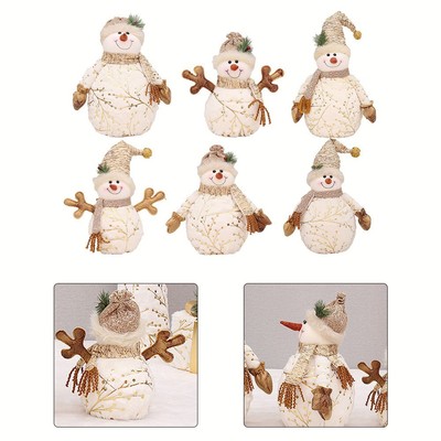 Weihnachtspuppe Schneemannpuppe Anzeige Heim Lieferungen Pelzer Spitzer Hut