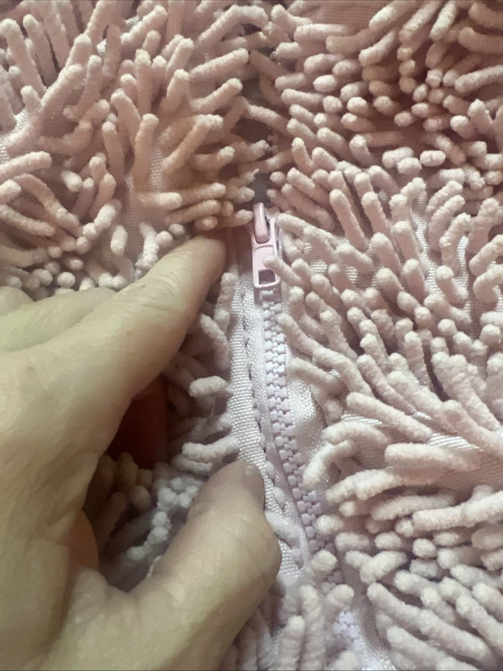 Going Wild PINK PIG Halloween Costume CHENILLE Hooded Vest Baby Sz 12m One Piece - Image 3 of 4