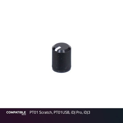 Numark Black Knob with Line for PT01 Scratch, PT01USB, iDJ Pro, iDJ3