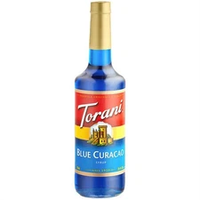 Torani Blue Curacao Flavoring Syrup 750 mL Glass Bottle 880362948