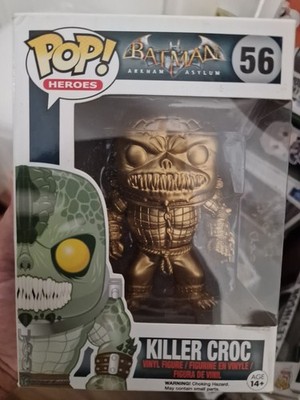 Custom Made Unique Funko Pop Vinyl Gold Killer Croc Batman Arkham Asylum Figur