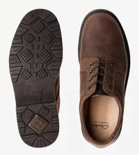 Image of Clarks BNIB Mens Lace-up Shoes LANE STRIDE Brown Leather UK 10 / EU 44.5
