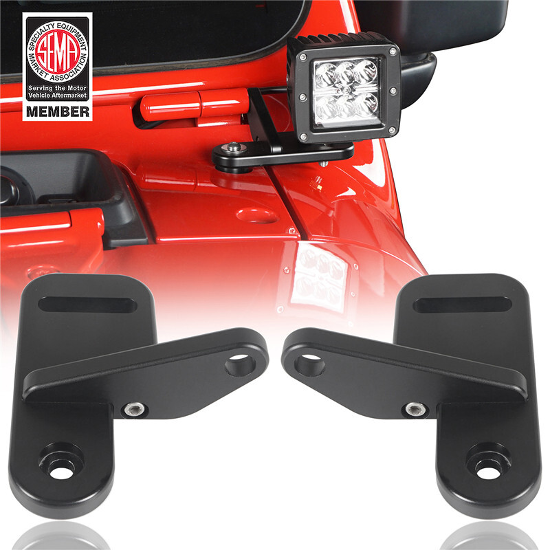 Road Armor Stealth A-Pillar Light Bar Mount for 18-22 Jeep Wrangler JL