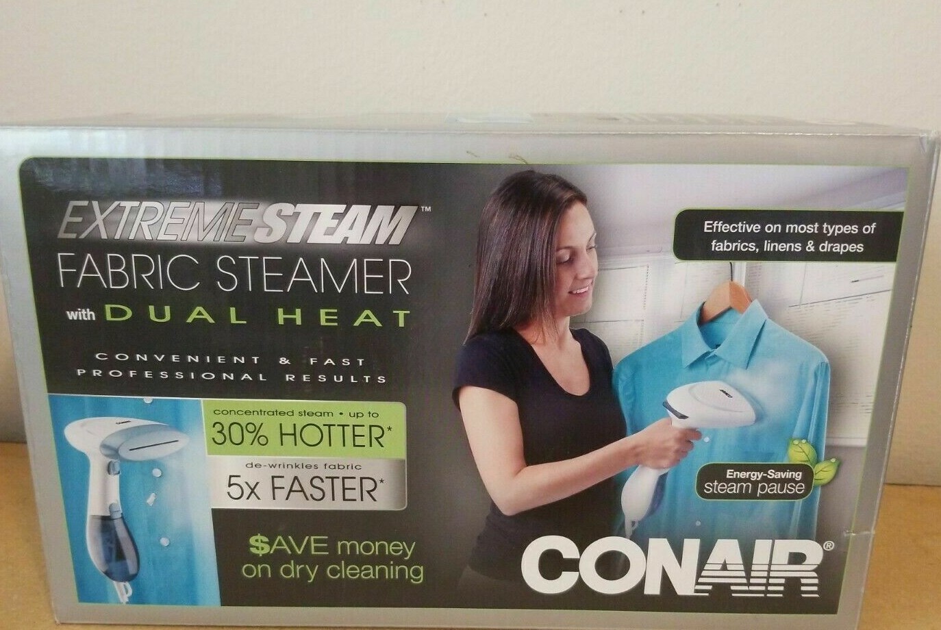 conair extreme steam with pause sensor handheld fabric steamer