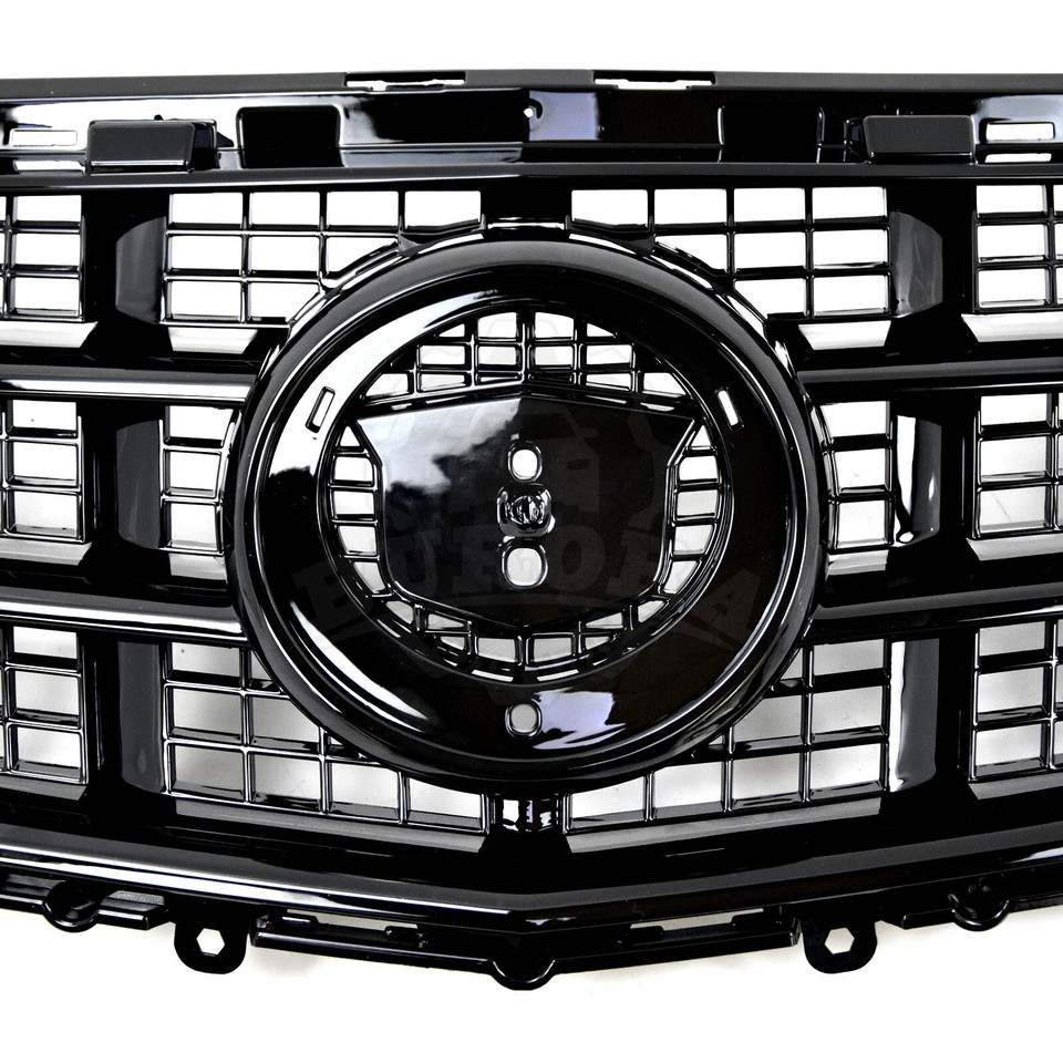 Racing Grills Front Grille For Cadillac ATS 2013 2014 Sedan 4-Door Black Honeycomb Style Upper Bumper Hood Mesh Grid Body Kit