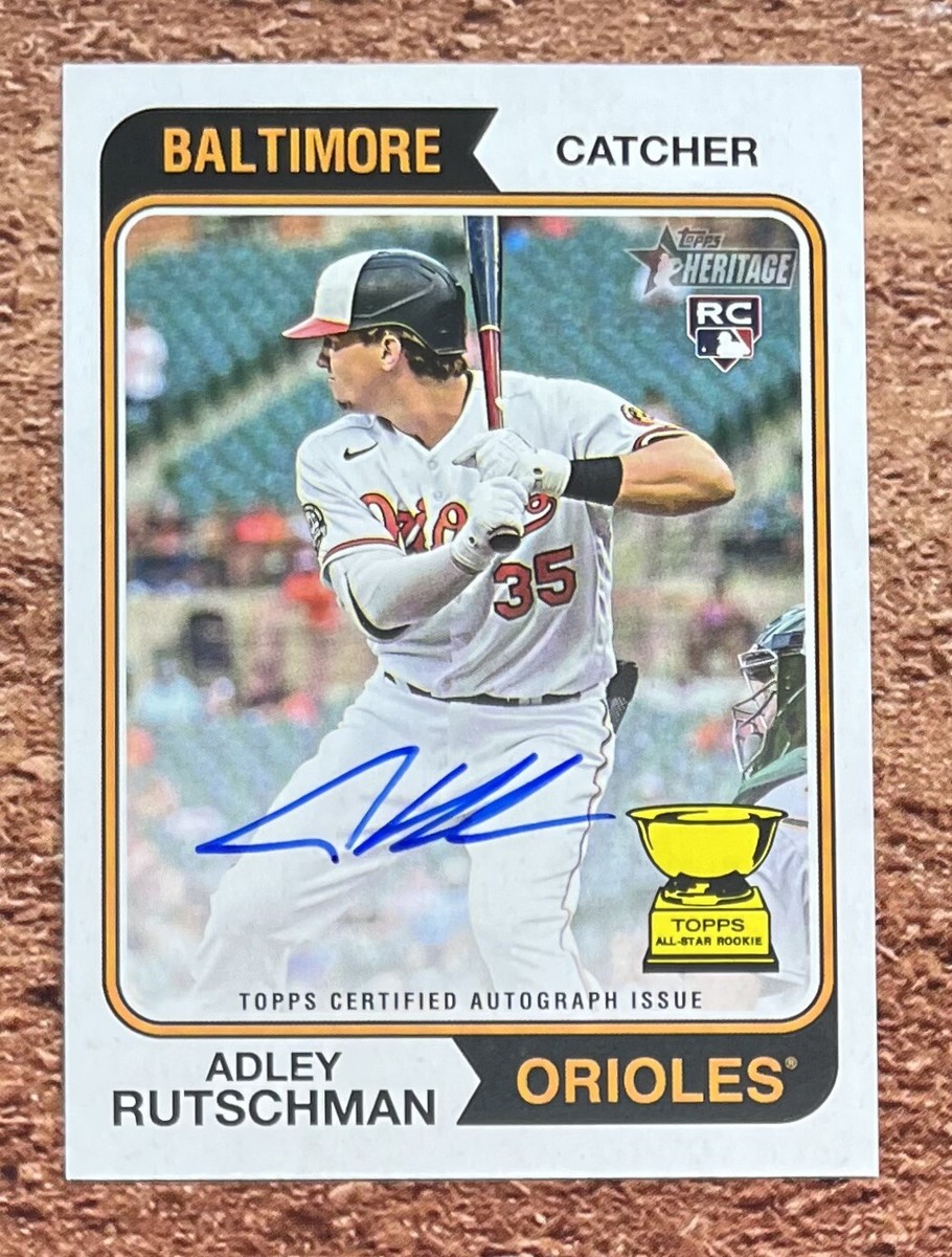 2023 Topps Heritage Adley Rutschman RC Real One Auto ROA-ARN 