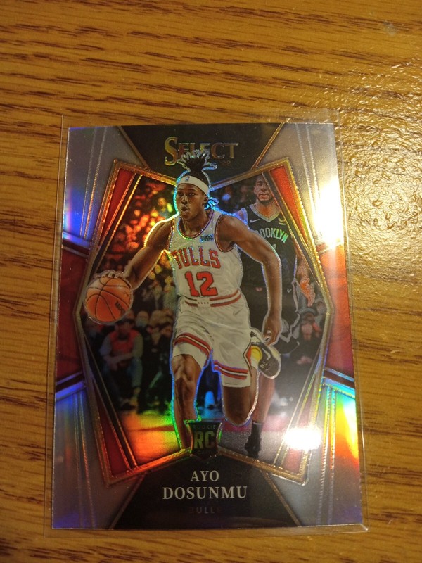 2021-22 Select Silver Prizm Premier Level Ayo Dosunmu RC #154