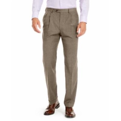 Lauren Ralph Lauren Mens Wool Blend Classic Fit Suit Pants Tan 42/30