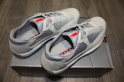 Prada Shoes America's Cup Low Top Sneakers White Size US 8 EUR