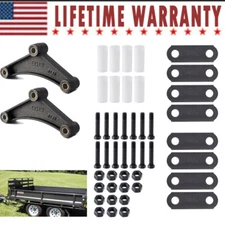 NEW Heavy Duty Steel Tandem Trailer Axle Shackle Kit for Double Eye Spring US