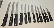 Kitchen Knives Chefmate, Farberware, Unbranded Lot of 12
