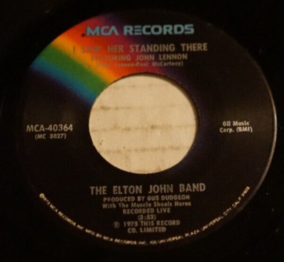 Elton John Philadelphia Freedom I Saw Her Standing There 45 Vinyl elton-john-philadelphia-freedom-i-saw-her-standing-there-45-vinyl