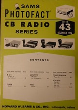 Sams Photofact CB Radio Series CB-43