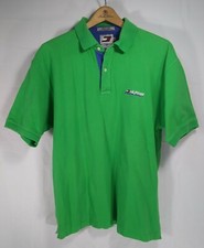 Vintage Tommy Hilfiger Athletics Short Sleeve Polo Shirt Green Spellout XL