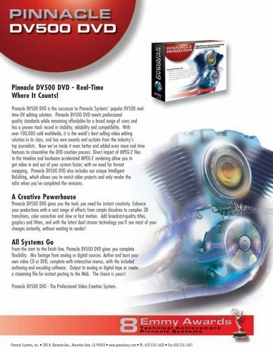 Pinnacle DV500 DVD Digital Video Production Kit - Picture 3 of 5