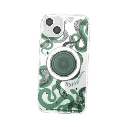 Case with Round Phone Grip Compatible with MagSafe, Slytherin iPhone 15 Plus