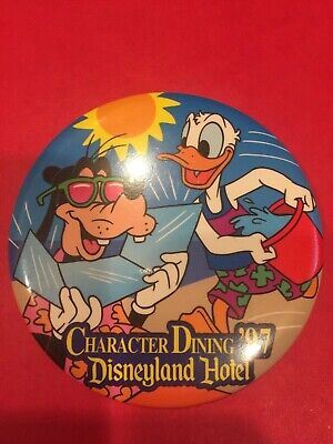 Disney Goofy with Donald Duck Character Dining 1997 Pin Back Button | eBay