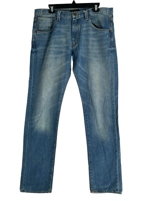 Massimo Dutti Straight Casual Fit Jeans Blue Denim Men 36 | eBay