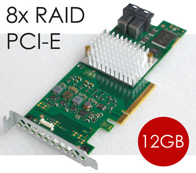 FUJITSU 12 Gbit/S PCIe 3.0 SAS SATA RAID CONTROLLER A3C40174126 LOW PROFILE V137