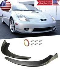 Front Bumper Lip Diffuser Fin Chin Spoiler Splitters Winglet Blade For Mercedes