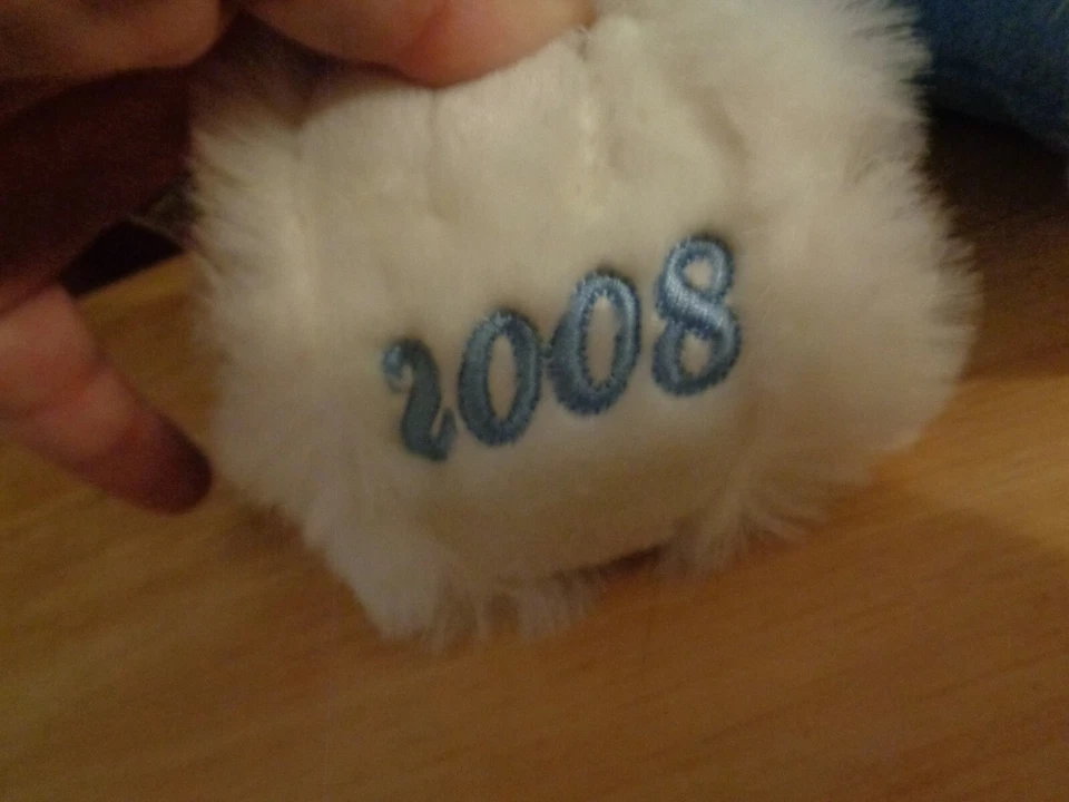 DANDEE 2008 РОЖДЕСТВО 18 «МЯГКАЯ ПЛЮШЕВАЯ КУКЛА ФИГУРКА СИНИЙ НАРЯД СНЕЖИНКА МЕДВЕДЬ ИГРУШКА - Изображение 4 из 4