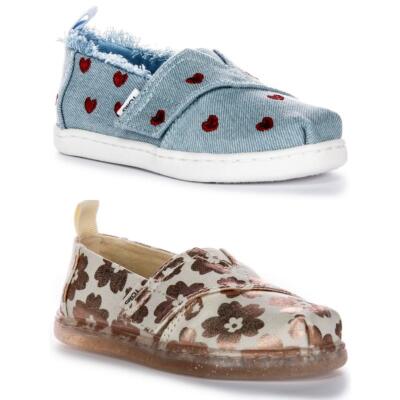 Toms 10020539 winzige Alpargata Ojai Folie Mädchen Schuhe Blumenmuster Blume UK 3 - 12