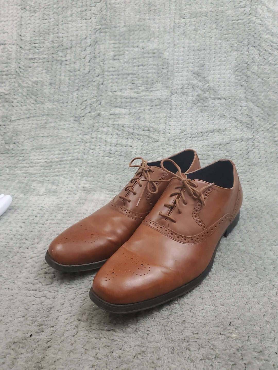 SAOLA Scarpe eleganti Oxford firmate Cole Haan Grand OS da uomo 13 in pelle marrone stringate