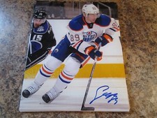 SAM GAGNER SIGNED 8x10 GLOSSY PHOTO EDMONTON OILERS (D)