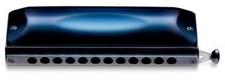 SUZUKI chromatic harmonica gray Gore series Gregoire Maret G-48 blue metal EMS