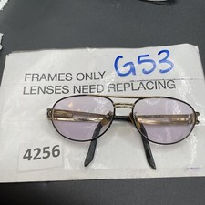 Vintage Police Eyeglasses 2328 Gold Has Wear G53 Col 201