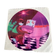 Lisa Frank Bear playing piano