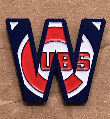 Chicago Cubs Win W Lapel Pin. Hat Pin. Original Logo.  High Quality!  Fly The W!