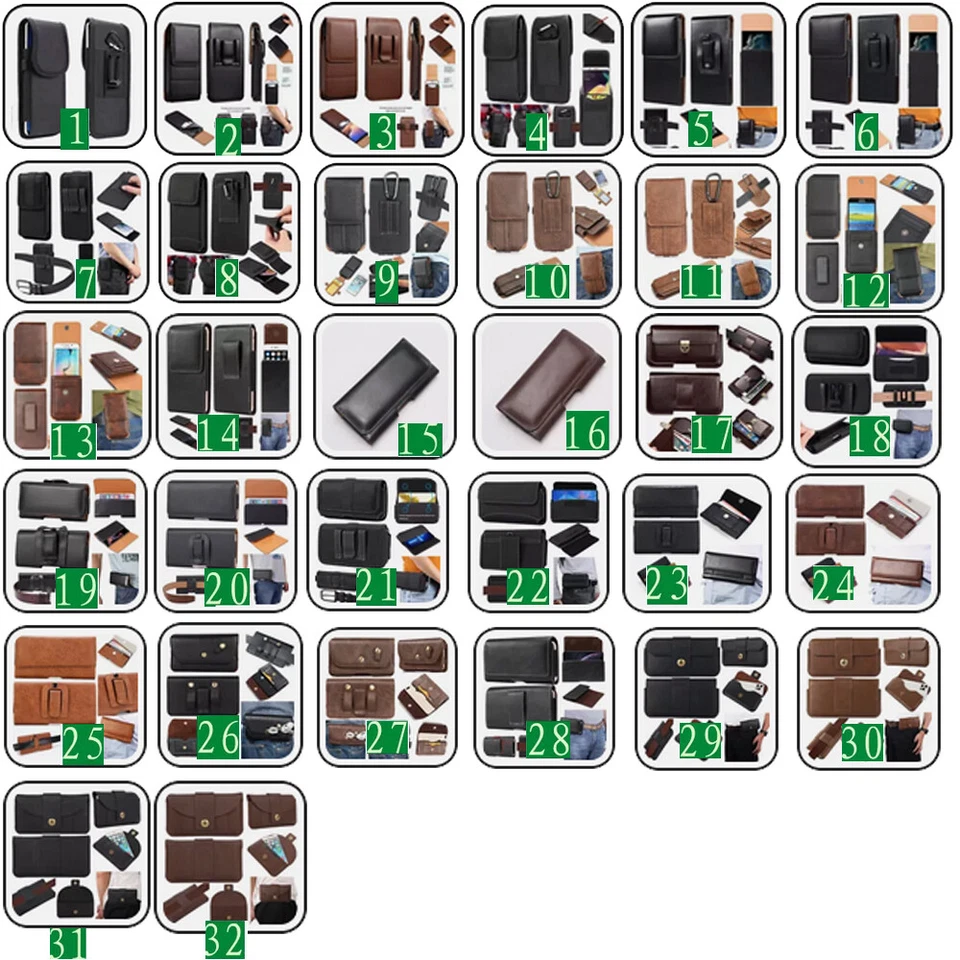 LG K3/K5/Stylus 2/Stylus 2 Plus/Stylo 2 Belt Clip Holster Card Holder Pouch Case - Image 2 of 4