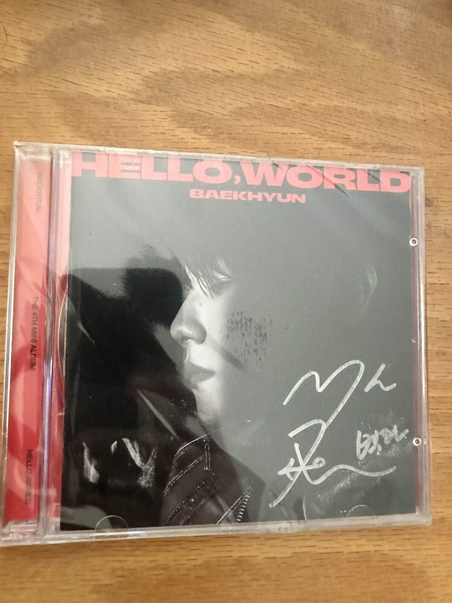 EXO ベッキョンHello,Worldアメリカ限定直筆サイン入り➀
