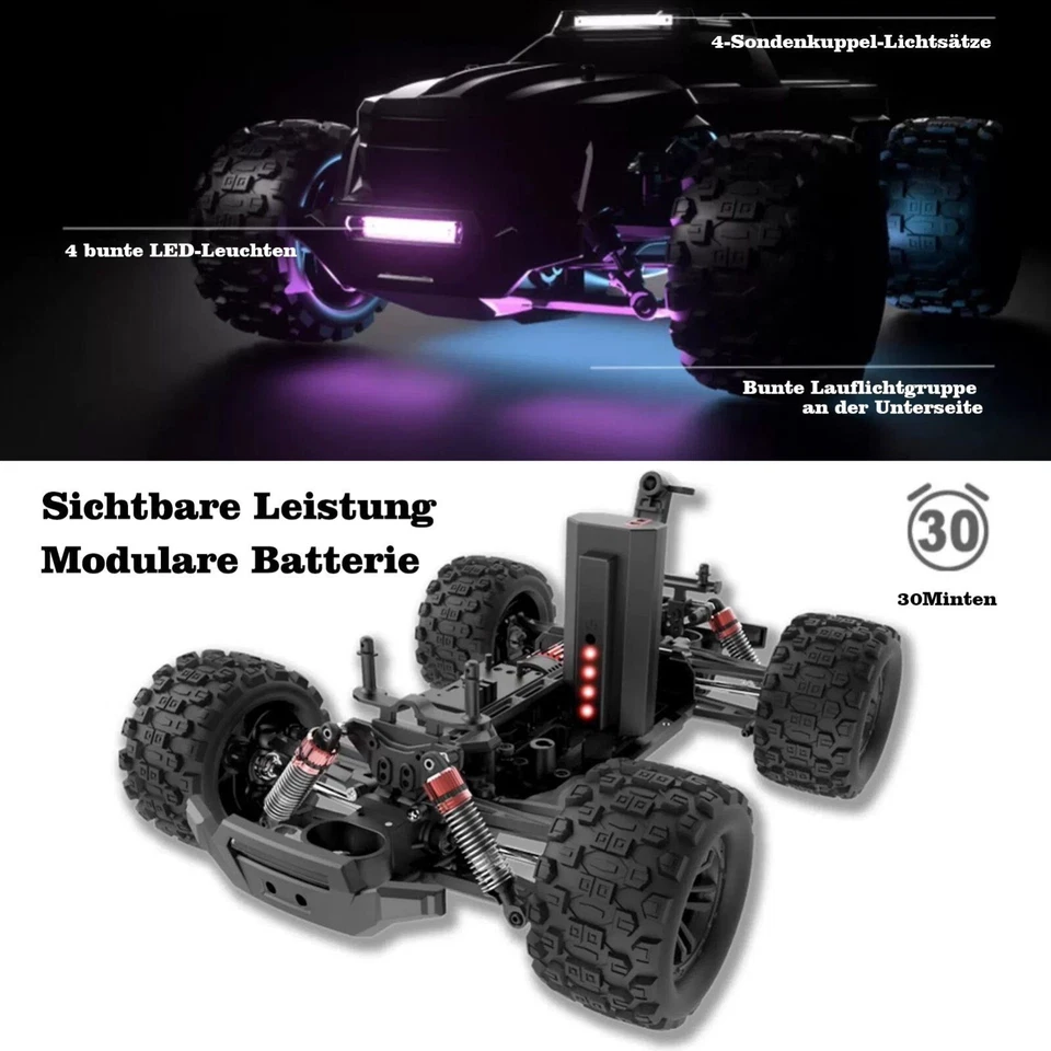 RC-Auto Ferngesteuertes Auto ab 8 9 10 Jahre, 1:14 RC Drift Car 4WD 40+ km/h - Bild 2 von 4