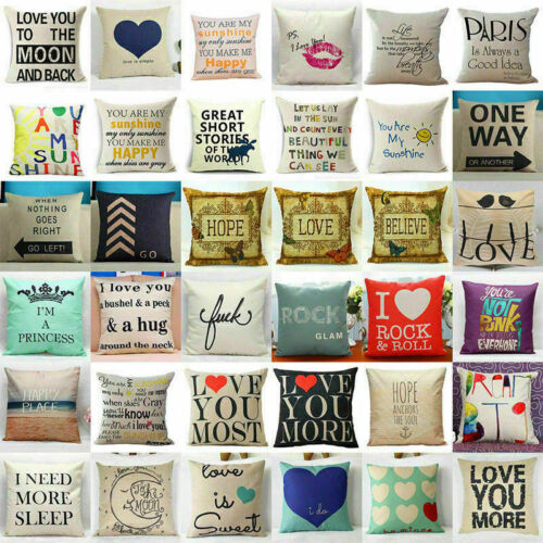 Cover Home Cushion Case Waist Pillow Decorative Square Linen Throw Sofa Cotton - Bild 1 von 132