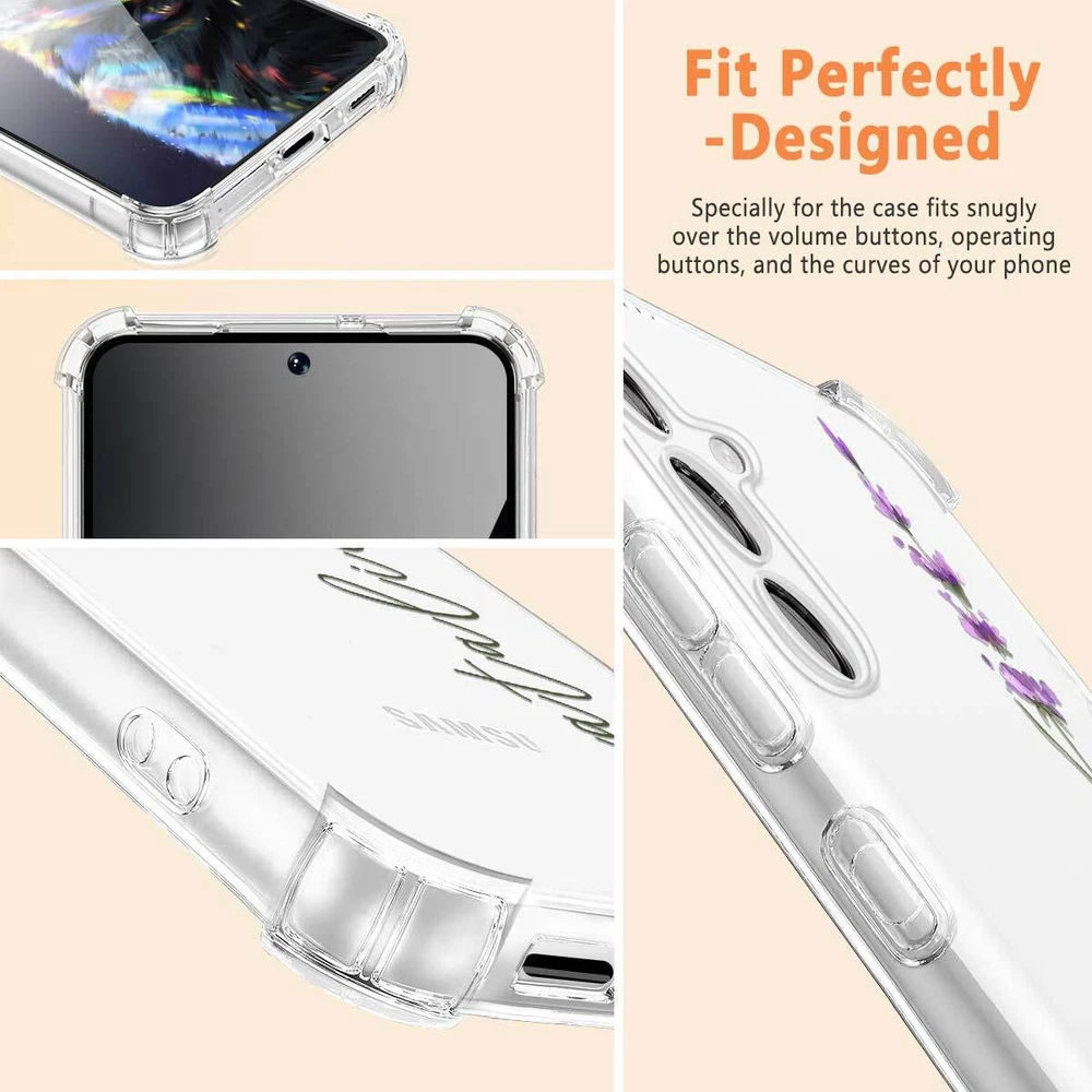 Phone Case For Samsung Galaxy S25 Ultra S24 A15 A16 A35 Personalised Clear Cover