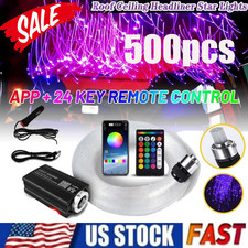 500pcs Home Car Headliner Star Light kit Roof Twinkle Ceiling Lights Fiber Optic