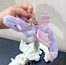 Jellycat Plush Dragon Keychain Purple Bag Charm Collectible Soft Toy Gift NWT